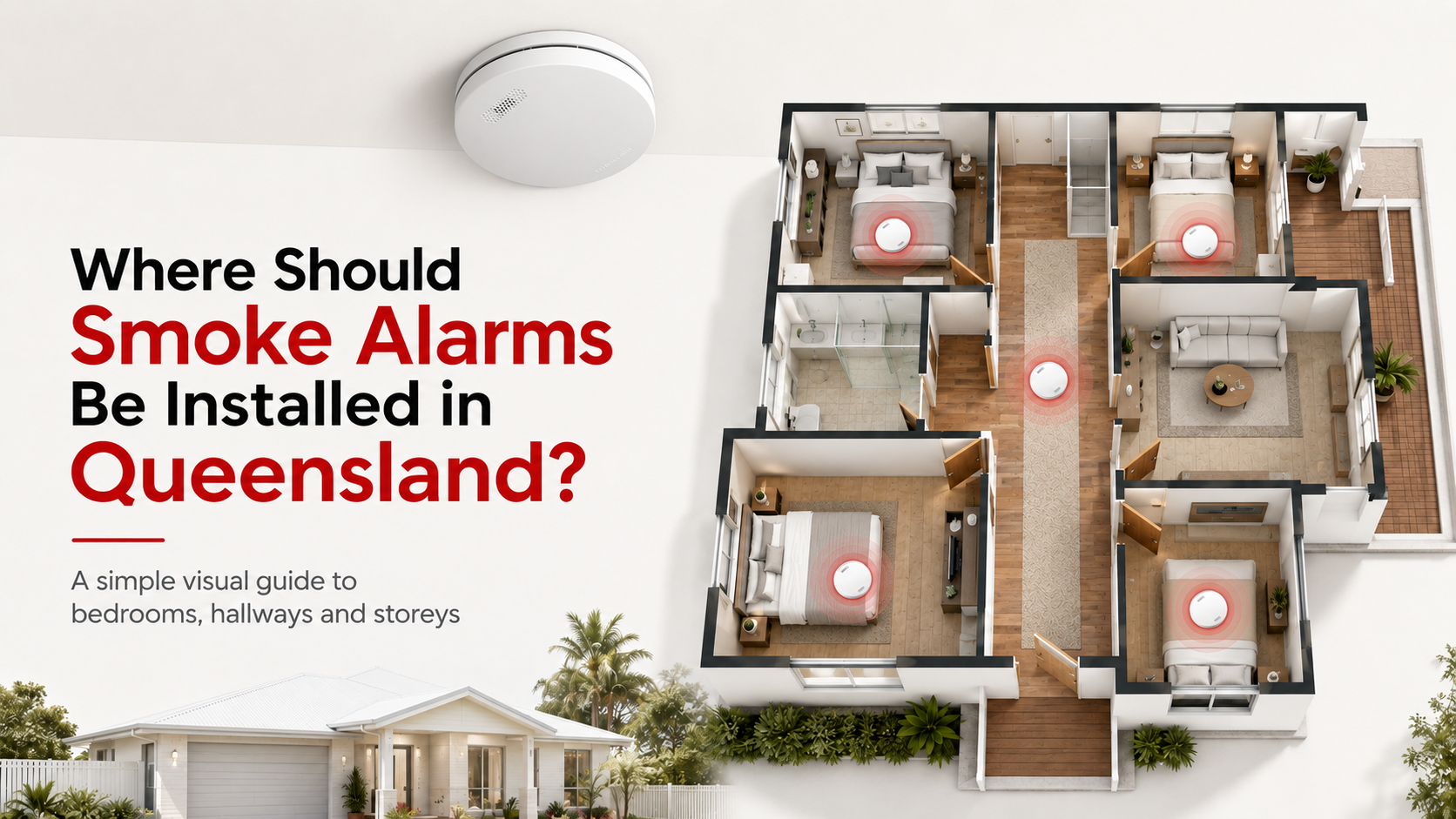 Where Should Smoke Alarms Be Installed In Queensland?