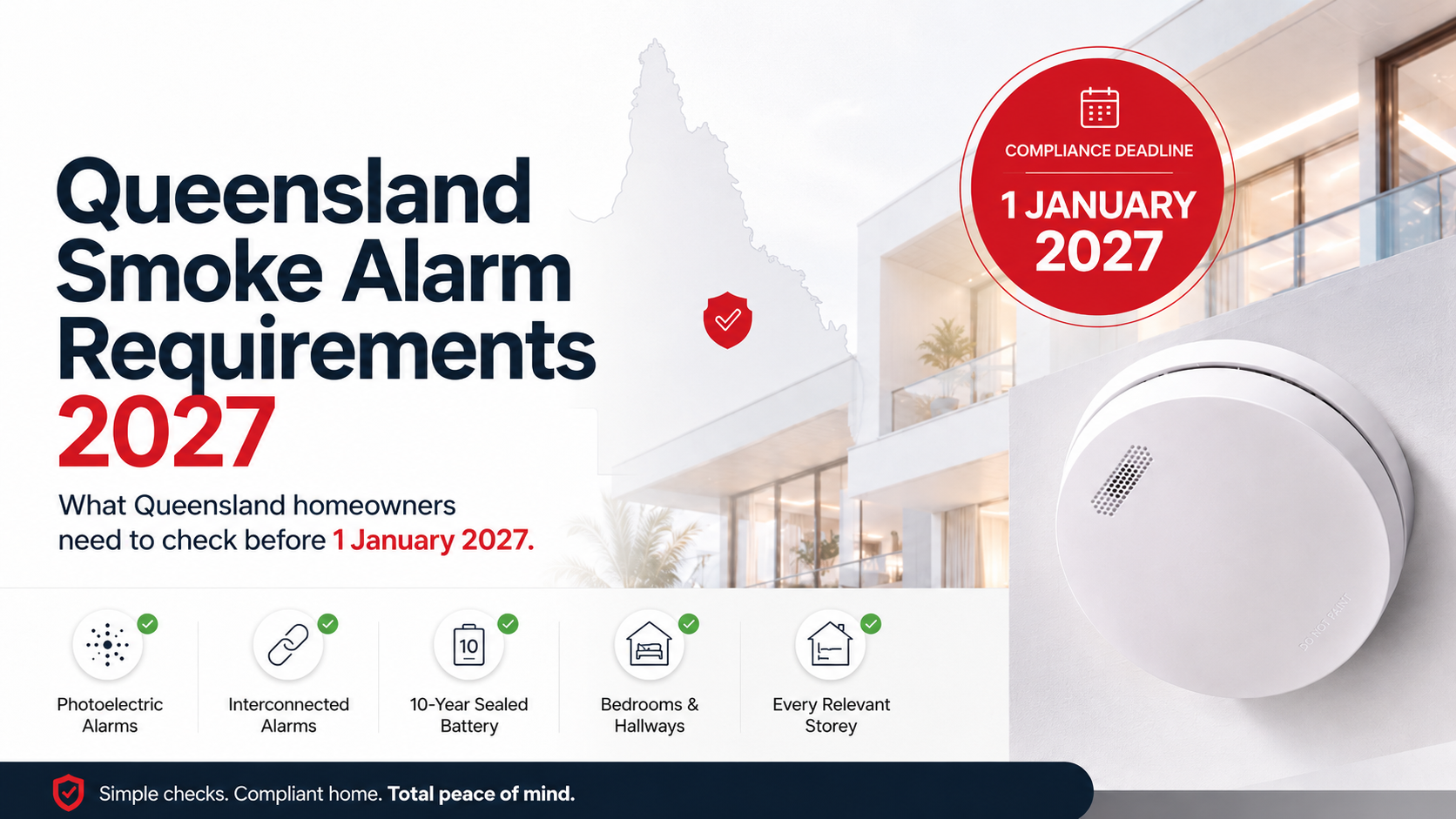 Queensland Smoke Alarm Requirements 2027: What Homeowners Need to Know